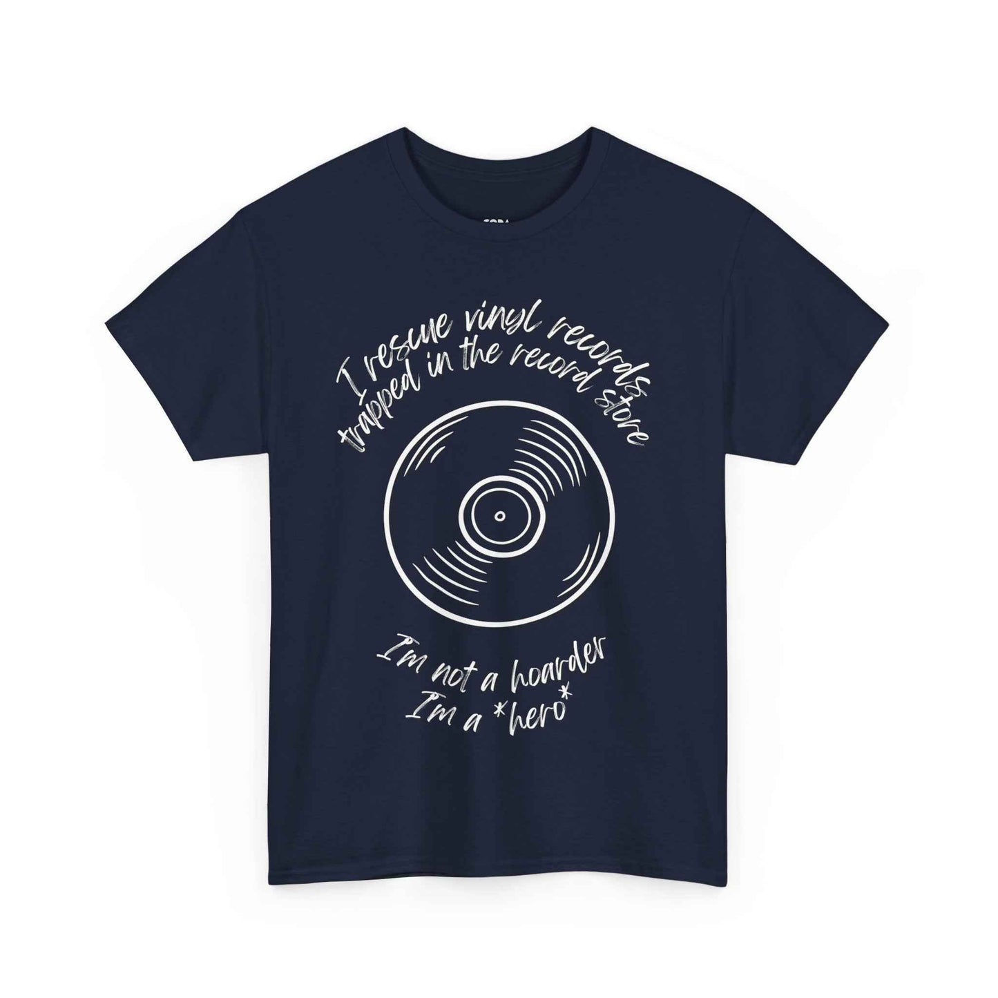 'I'm Not a Hoarder, I'm a Hero' Men's Vinyl T-Shirt