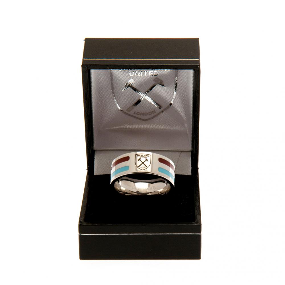 West Ham United FC Large Colour Stripe Ring