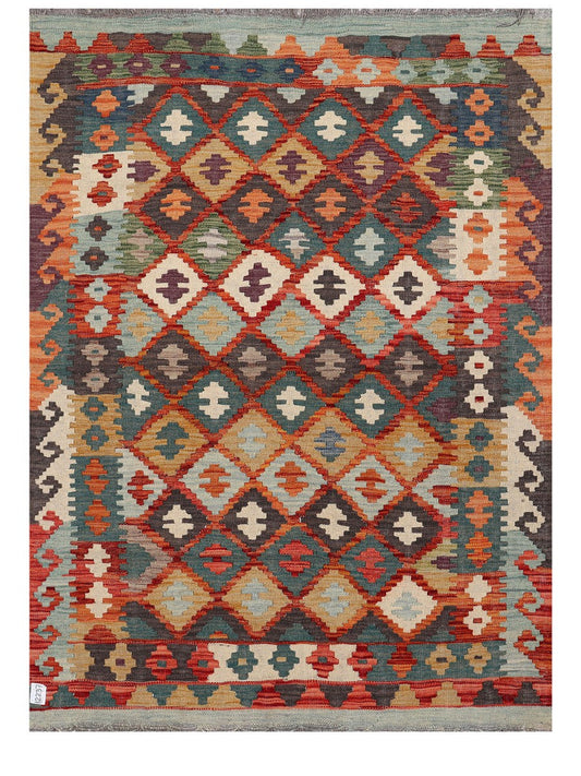 Maimana Afghanistan Kilim Rug - 169 x126 cm