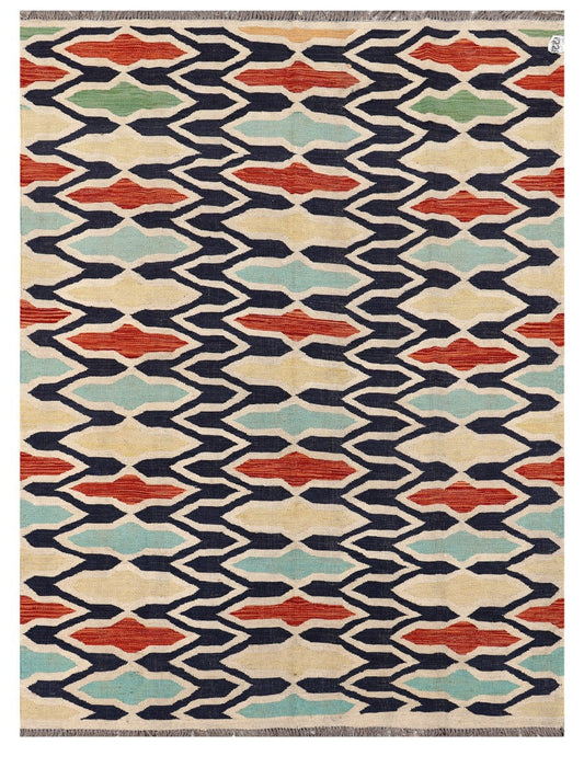 Maimana Afghanistan Kilim Rug - 196 x147 cm