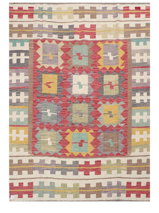 Maimana Afghanistan Kilim Rug - 249 x181 cm