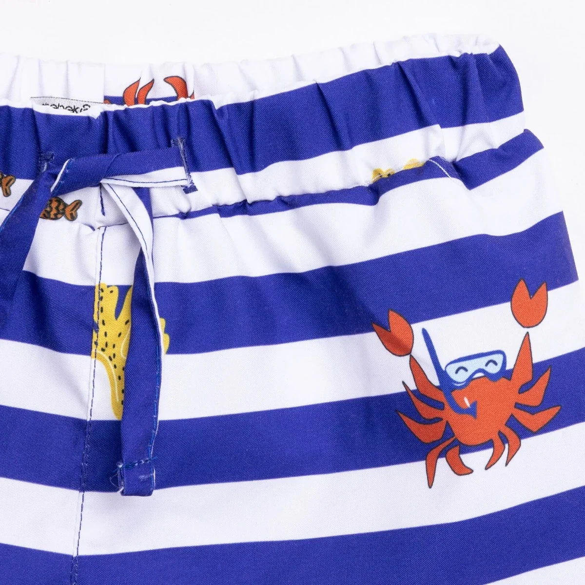 HelloBaby UV Protection Striped Crab Print Baby Swim Shorts (2 Years to 5 Years)