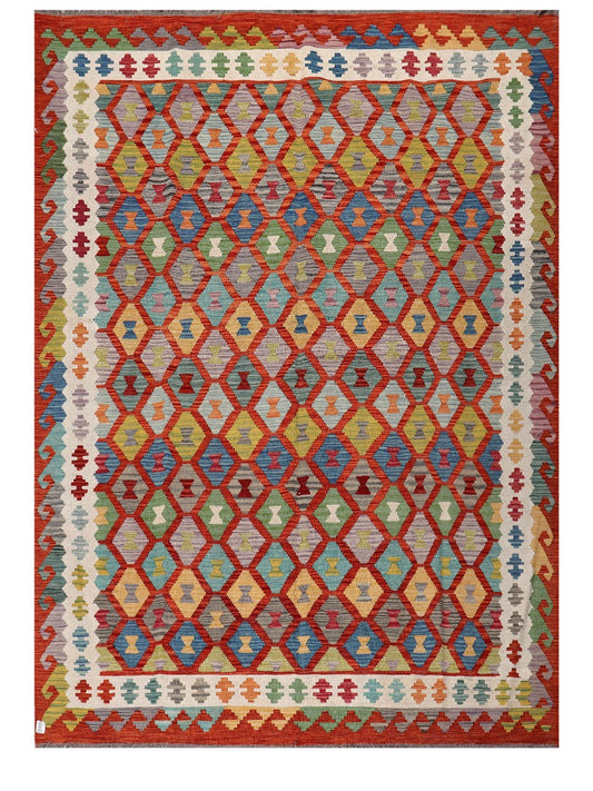Maimana Afghanistan Kilim Rug - 291 x207 cm