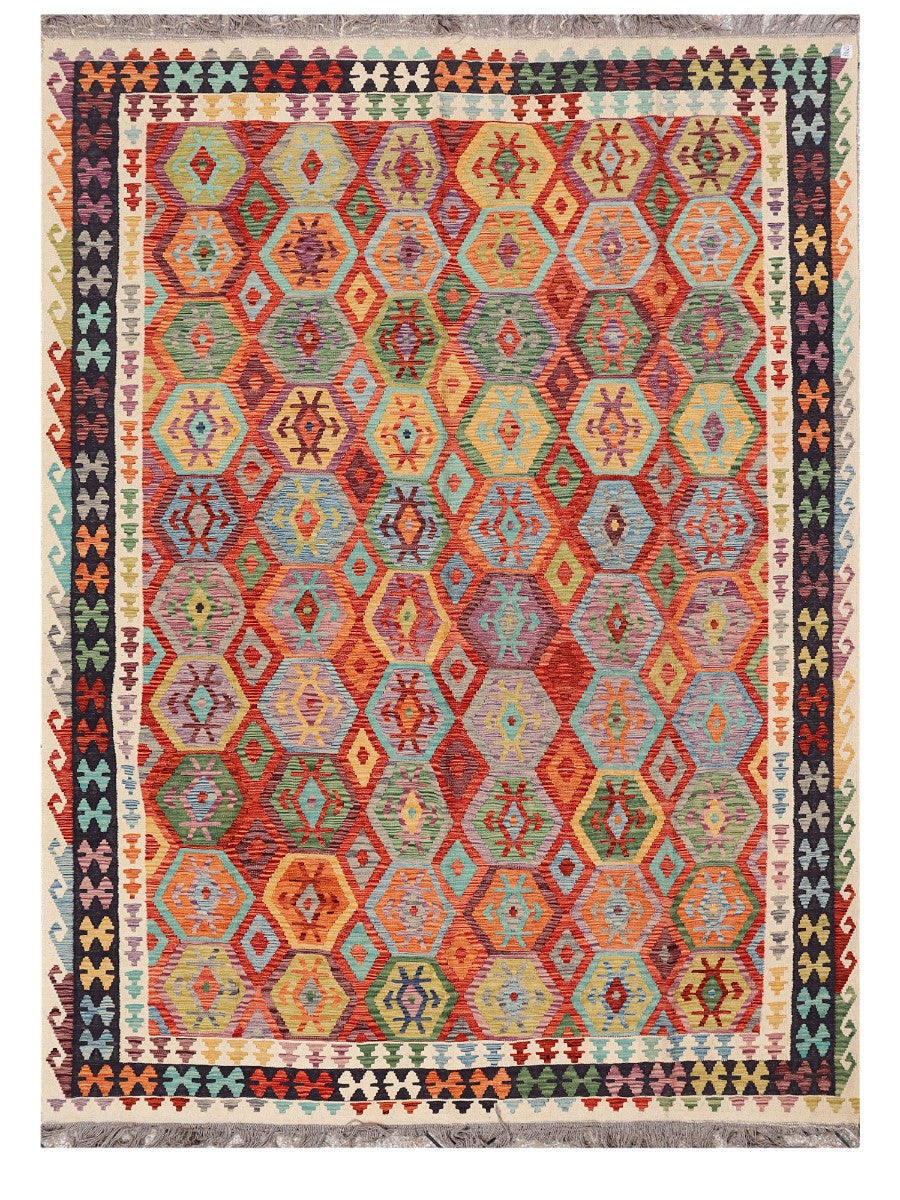 Maimana Afghanistan Kilim Rug - 342 x247 cm