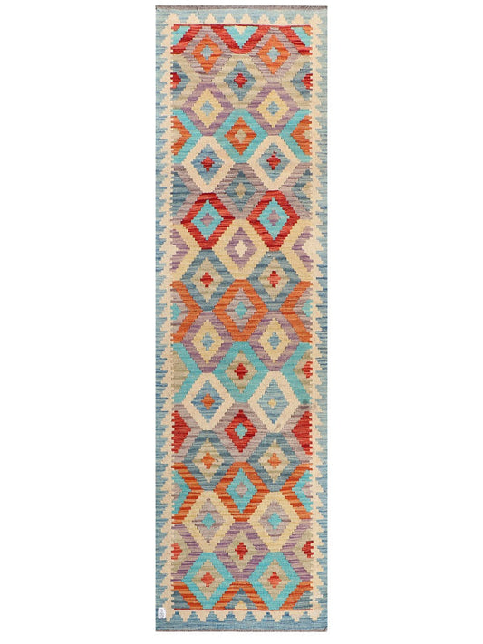 Maimana Afghanistan Kilim Runner - 286 x 80 cm