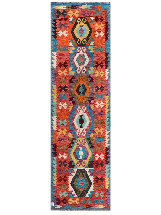 Maimana Afghanistan Kilim Runner - 288 x 84 cm