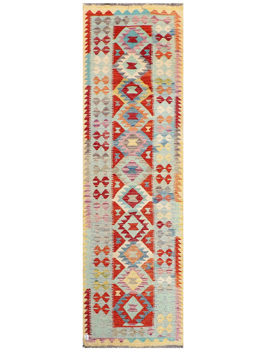 Maimana Afghanistan Kilim Runner - 286 x 85 cm