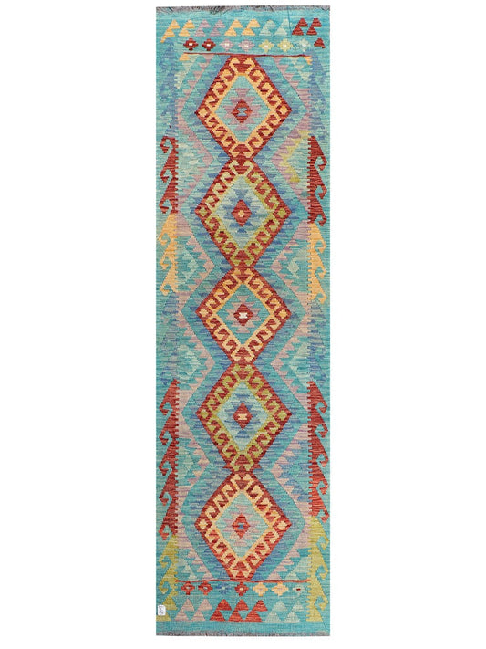Maimana Afghanistan Kilim Runner - 288 x 81 cm