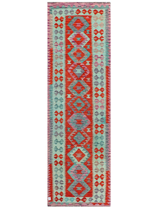 Maimana Afghanistan Kilim Runner - 289 x 91 cm