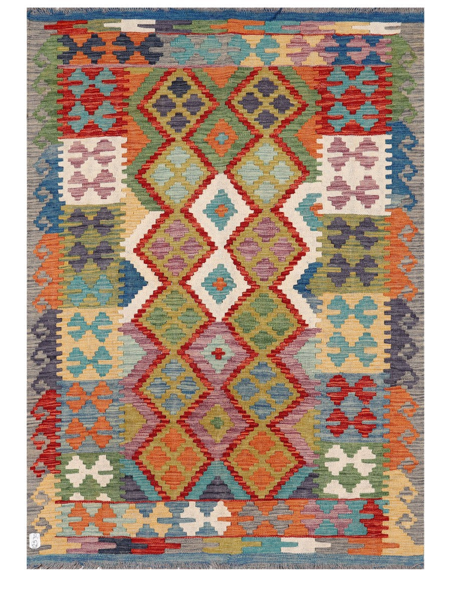Maimana Afghanistan Kilim Rug - 175 x124 cm