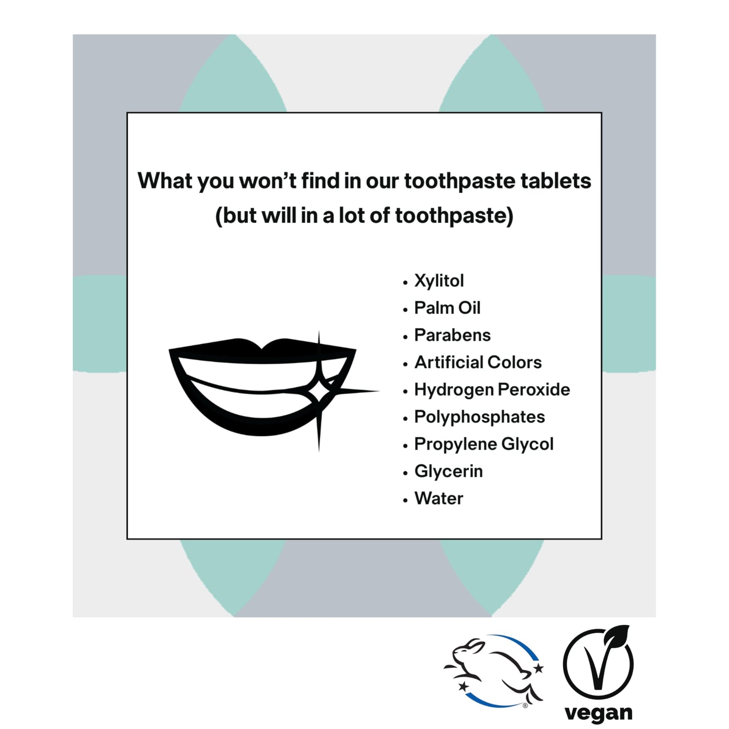 Nano-Hydroxyapatite Toothpaste Tablets - Fluoride-Free Mint, 125ct (2-Month Supply)