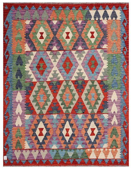 Maimana Afghanistan Kilim Rug - 191 x151 cm