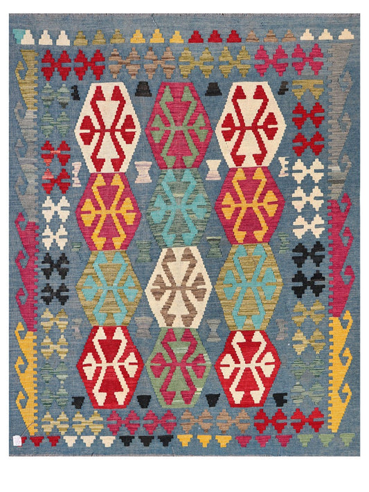 Maimana Afghanistan Kilim Rug - 193 x157 cm