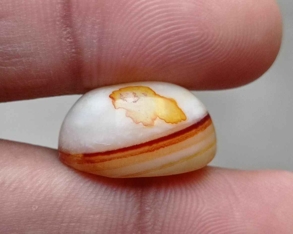 23ct Beautiful Agate -  Sulaimani Aqeeq - 20x16mm