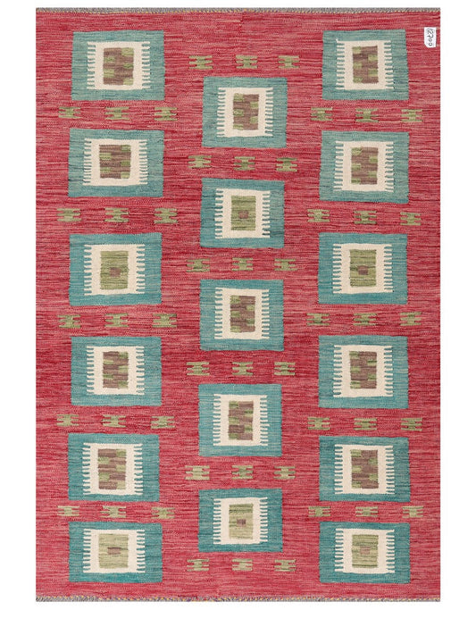 Maimana Afghanistan Kilim Rug - 182 x124 cm