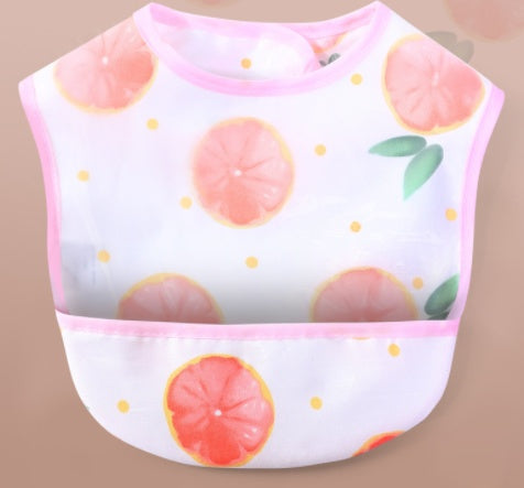 TotoClean Cotton Baby Shape Bib EVA Eating Clothes – Waterproof, Comfortable & Easy-Clean Design | Essential Feeding Protection for Children and Toddlers