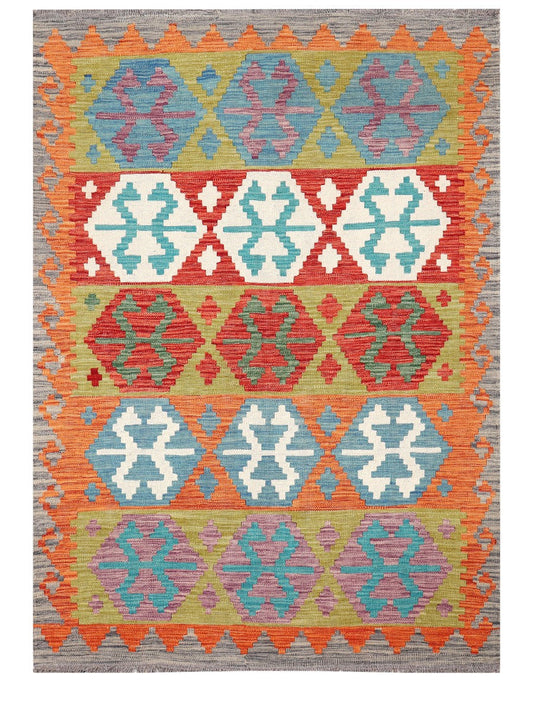 Maimana Afghanistan Kilim Rug - 179 x126 cm