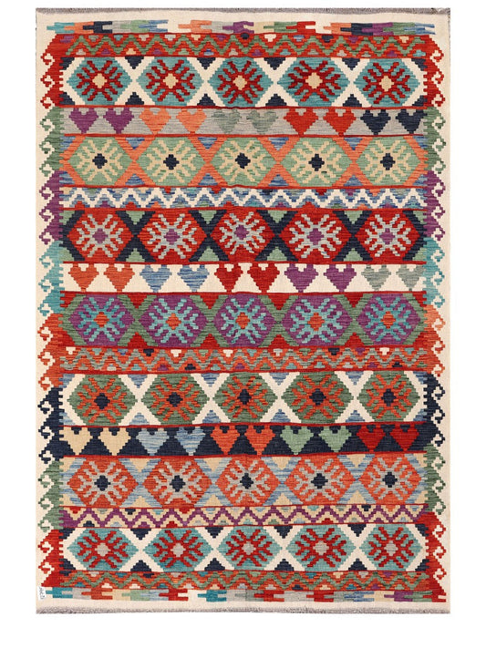 Maimana Afghanistan Kilim Rug - 244 x167 cm