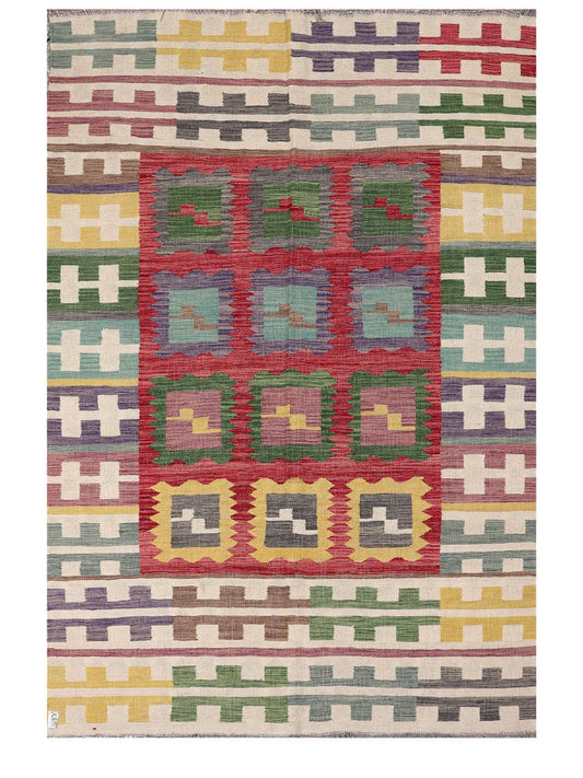 Maimana Afghanistan Kilim Rug - 244 x164 cm