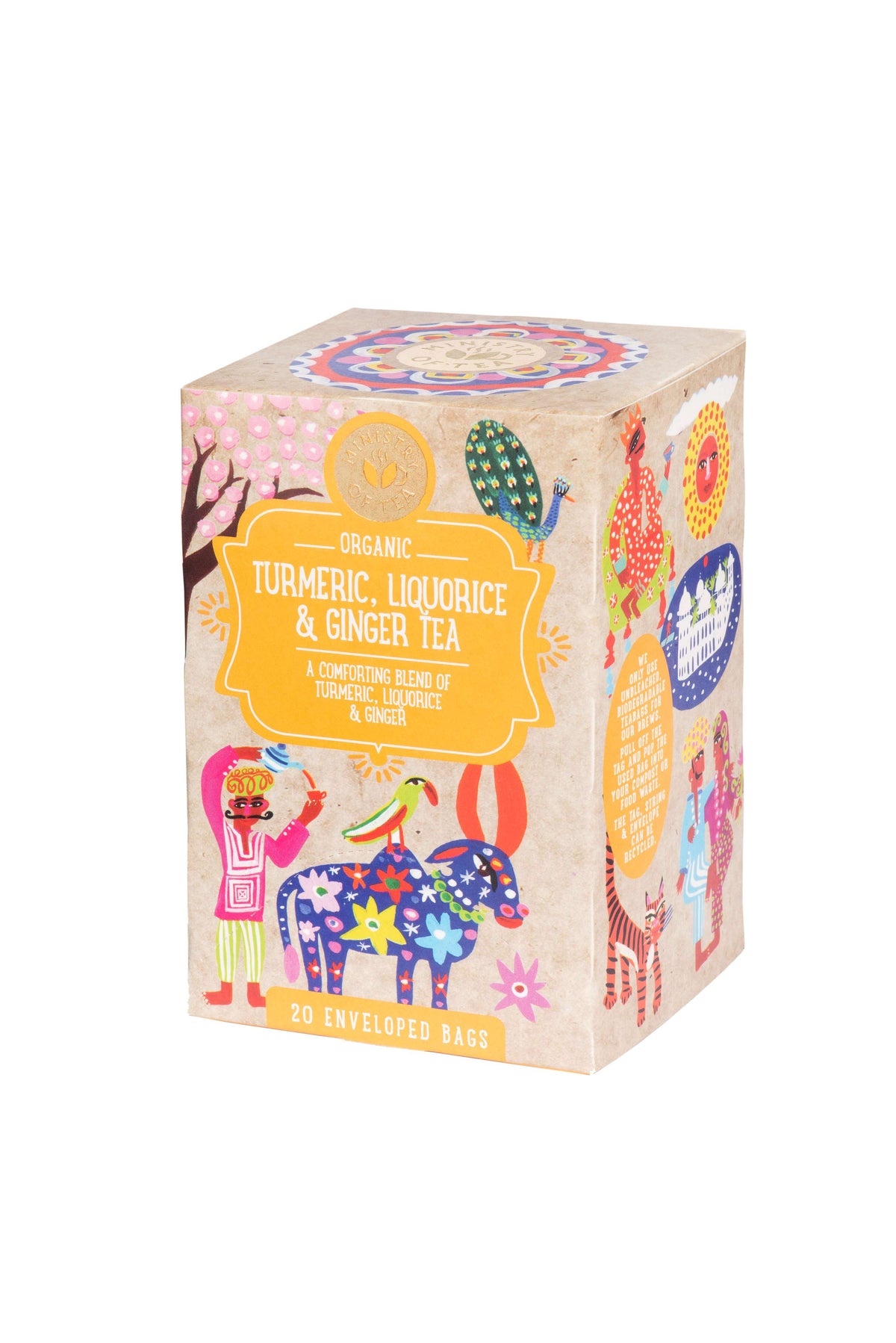 Ministry of Tea Org Turmeric, Liquorice, Ginger - 20bags