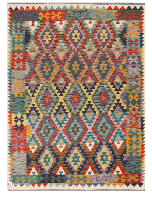Maimana Afghanistan Kilim Rug - 240 x176 cm