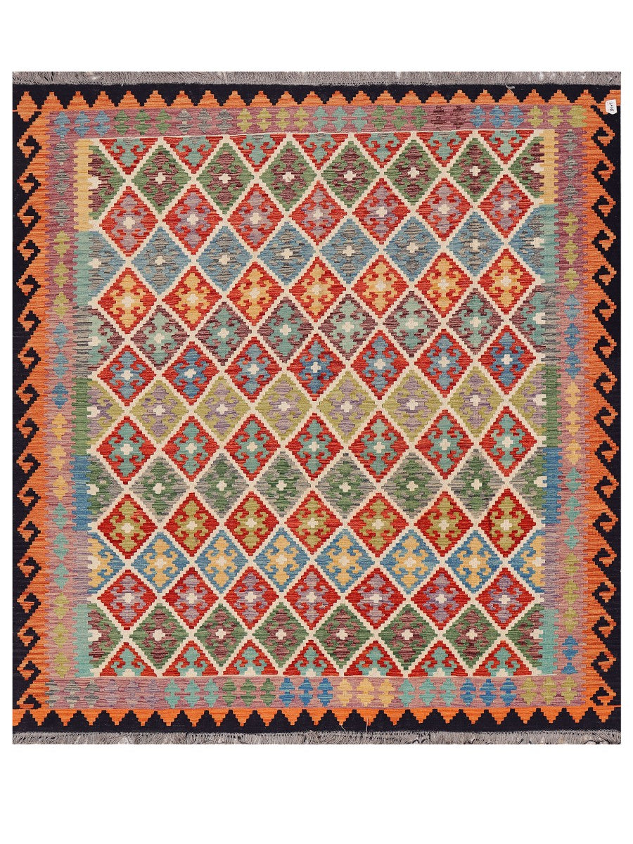 Maimana Afghanistan Kilim Rug - 282 x255 cm