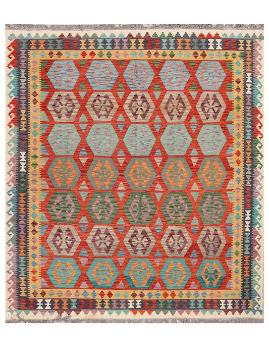 Maimana Afghanistan Kilim Rug - 297 x257 cm