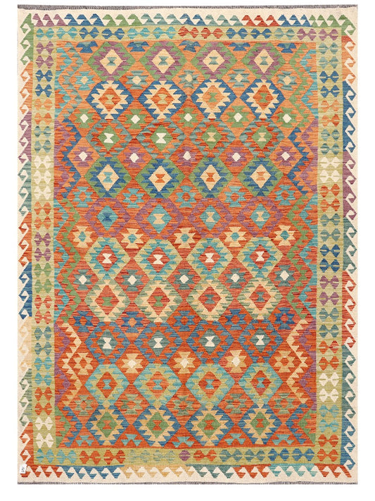 Maimana Afghanistan Kilim Rug - 294 x209 cm