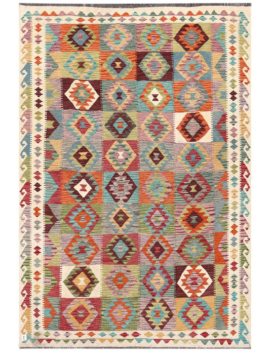 Maimana Afghanistan Kilim Rug - 294 x198 cm