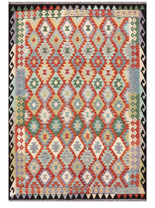 Maimana Afghanistan Kilim Rug - 293 x204 cm
