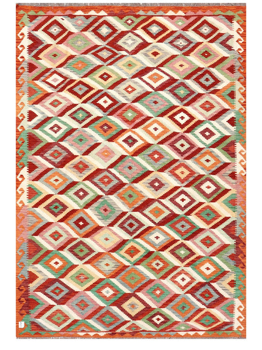Maimana Afghanistan Kilim Rug - 288 x198 cm