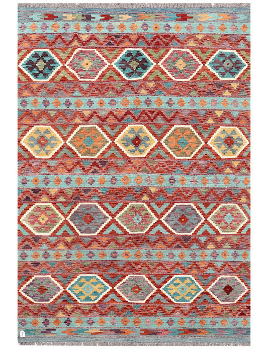 Maimana Afghanistan Kilim Rug - 293 x199 cm