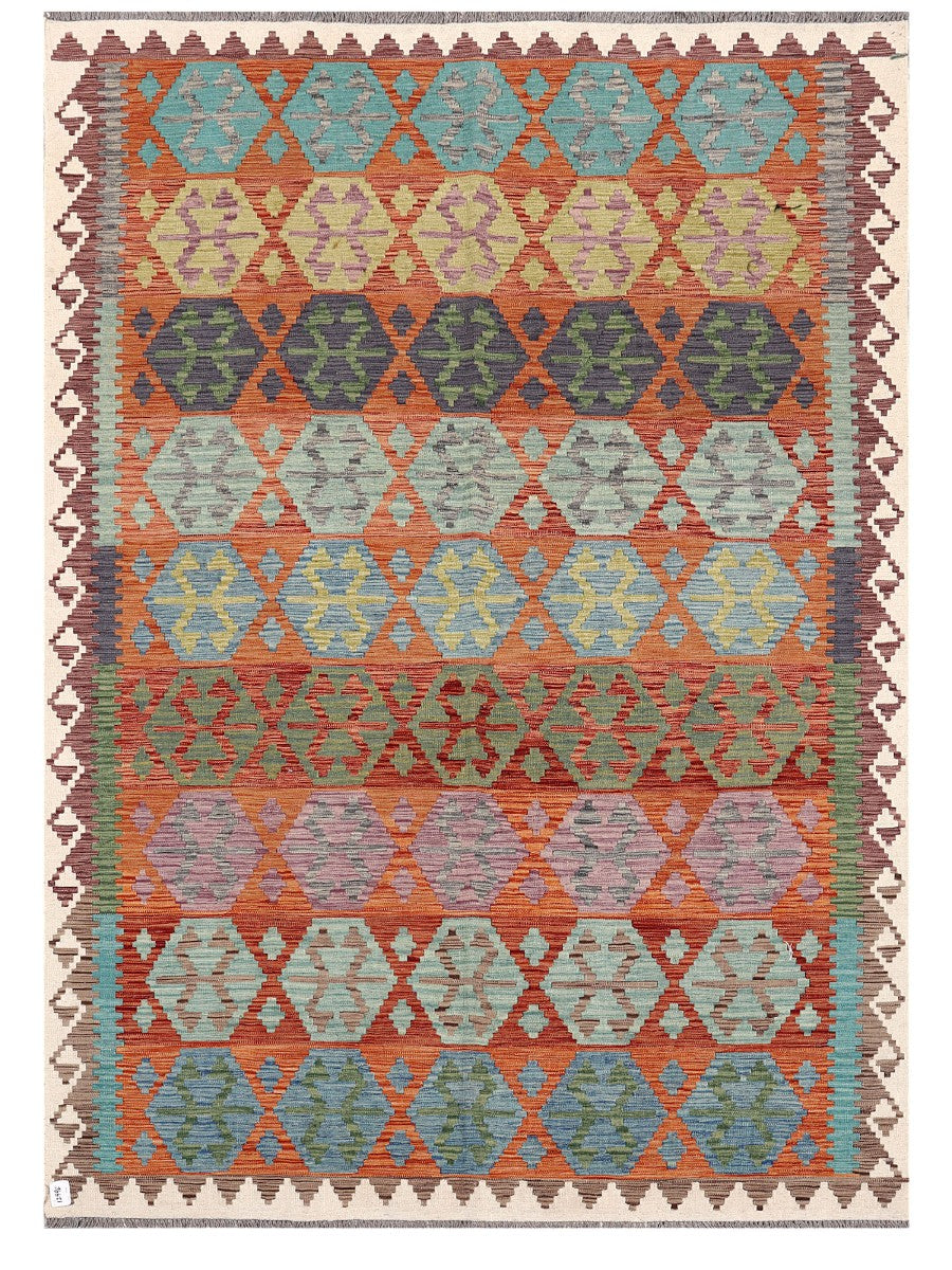 Maimana Afghanistan Kilim Rug - 288 x205 cm
