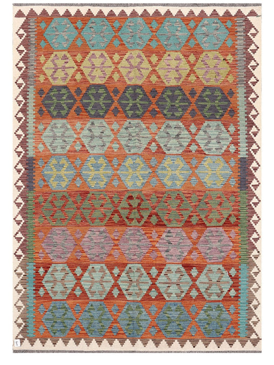 Maimana Afghanistan Kilim Rug - 288 x205 cm