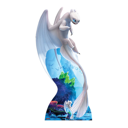 SC1299 Light Fury White Dragon Cardboard Cut Out Height 194cm