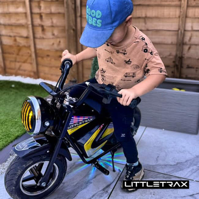 Littletrax 350W Kids Electric Bike – Ages 3 to 12+ ride on motorbike!