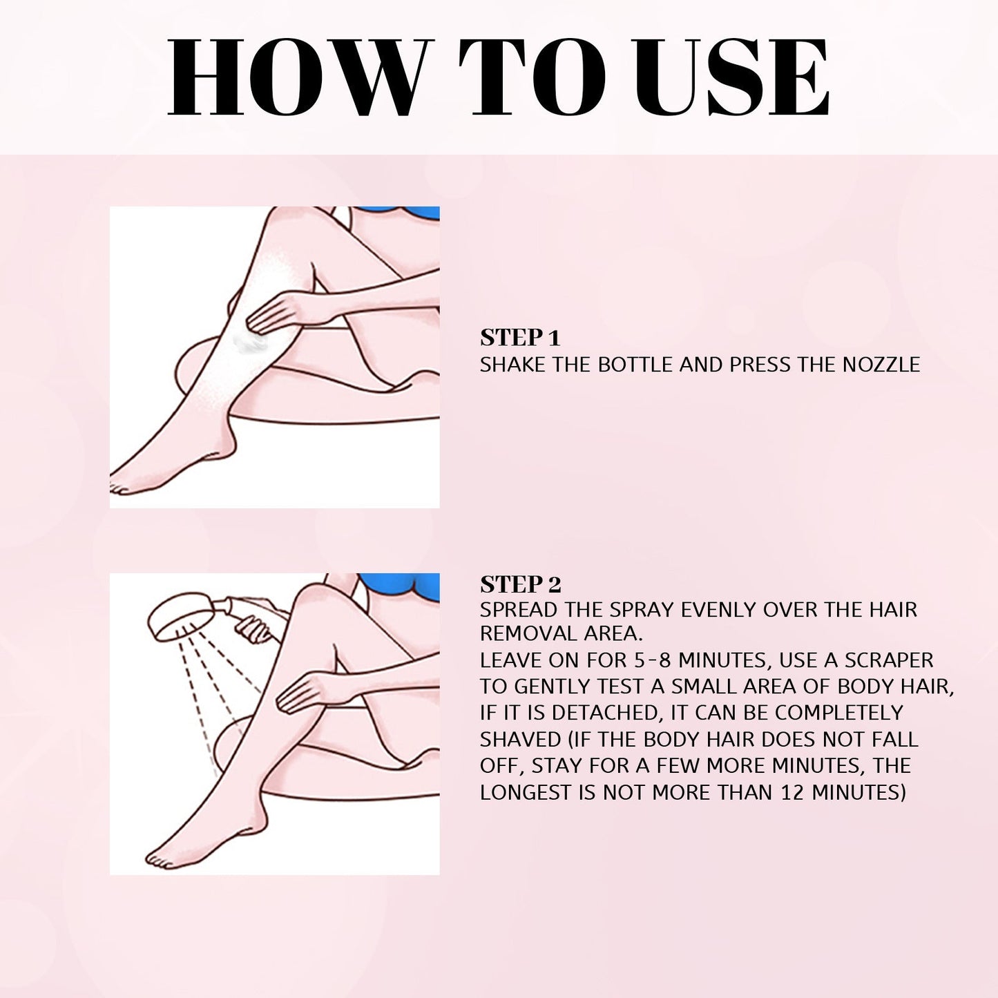 30ml 100ml Hair Removal Spray Depilatory Armpit Hair And Legs Hair Foam Mousse And Removal Is Gentle Hair Cream Spray Non-irritating