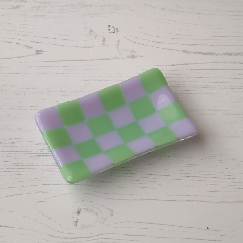 12x7cm Chequered Dual Coloured Small Tray - Bullseye Collection