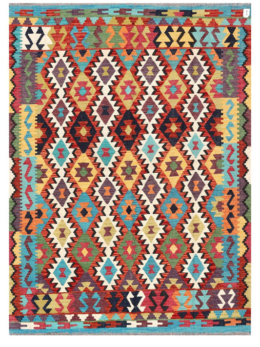Maimana Afghanistan Kilim Rug - 244 x178 cm