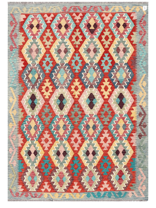 Maimana Afghanistan Kilim Rug - 251 x177 cm