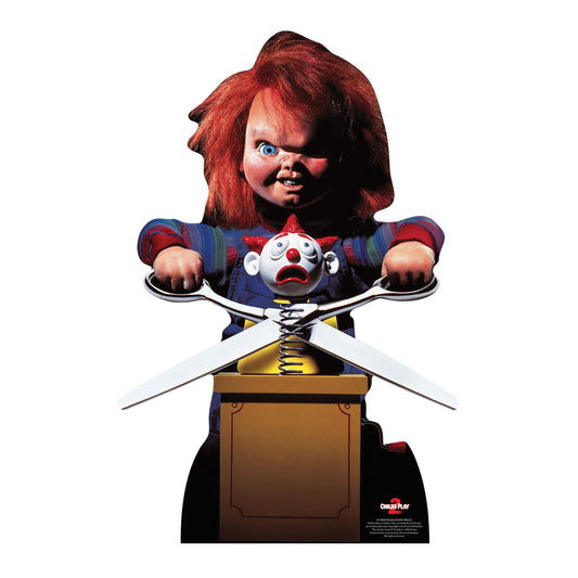 SC1306 Chucky Doll with Scissors Cardboard Cut Out Height 74cm