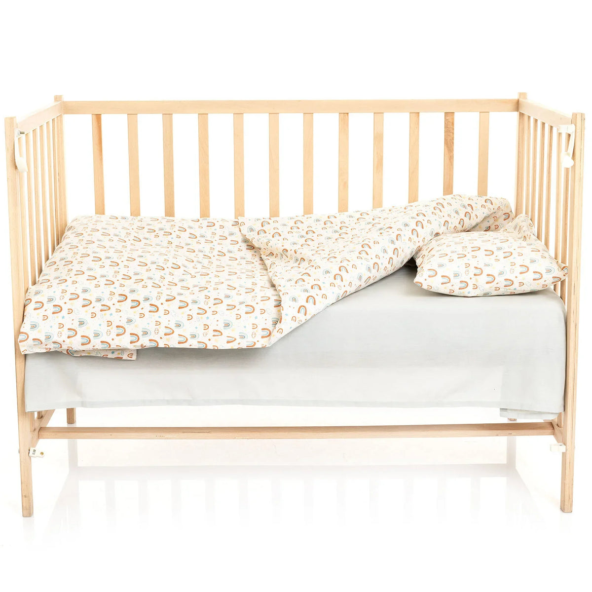 Little Dreams Rainbow Print Baby Duvet Cover Set (100 x 150 cm)
