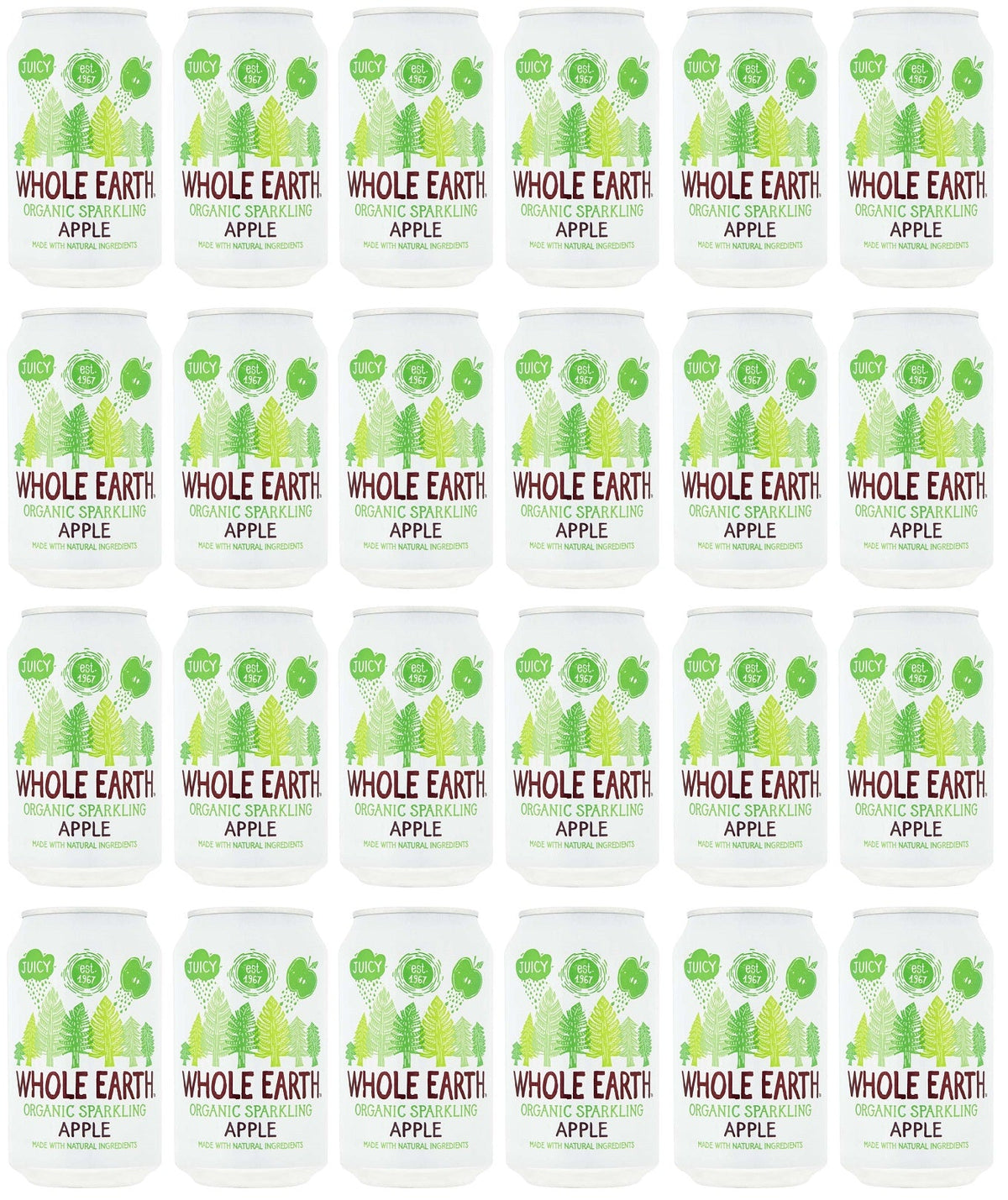 24 x Whole Earth Sparkling Apple - 330ml