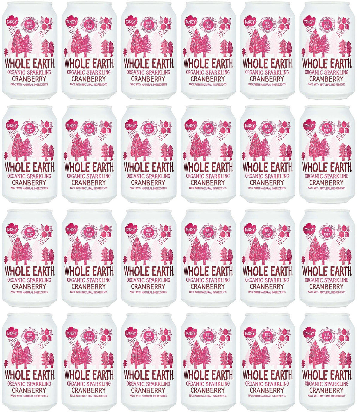 24 x Whole Earth Sparkling Cranberry - 330ml