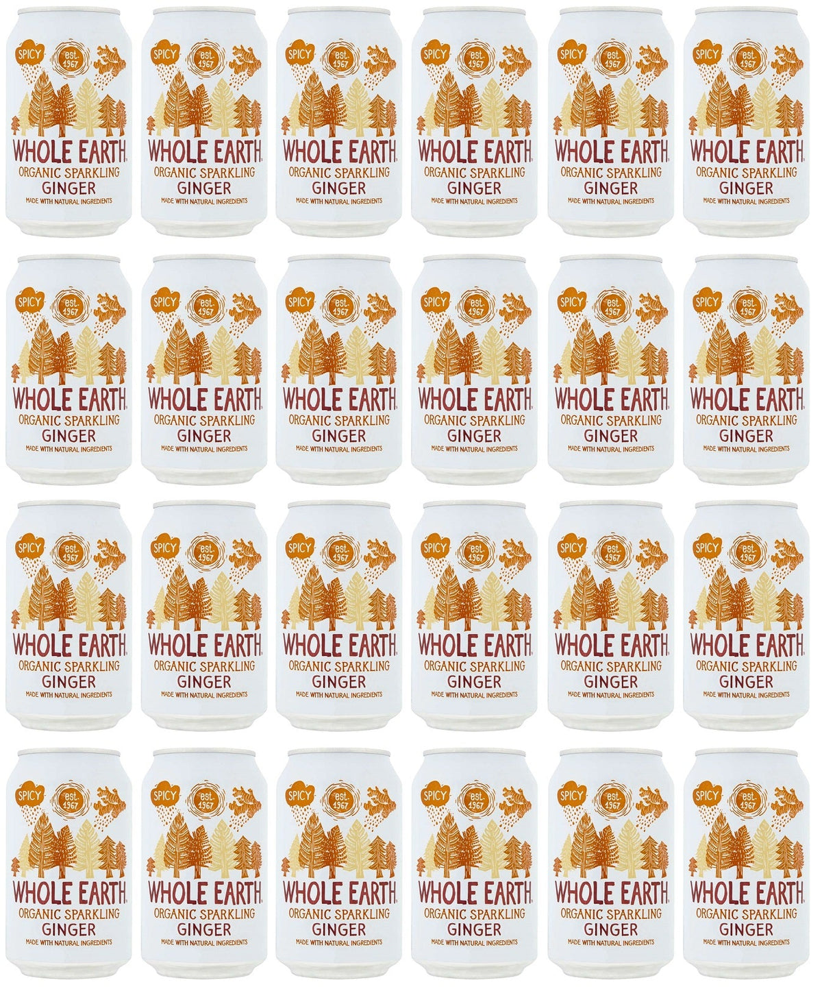 24 x Whole Earth Sparkling Ginger - 330ml