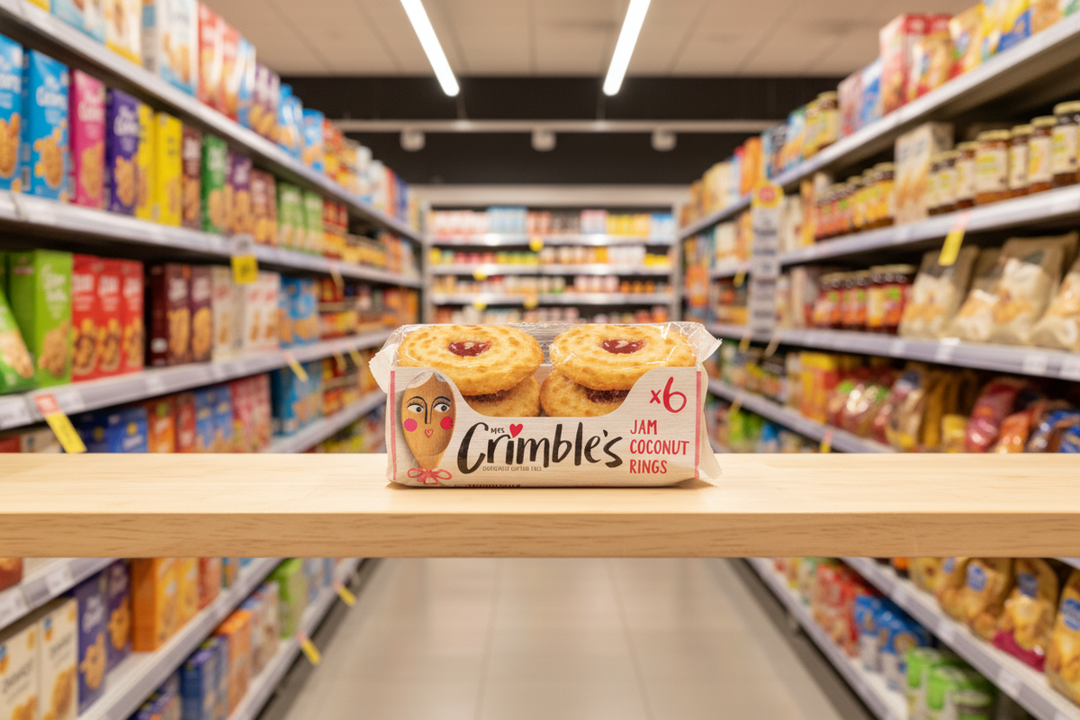 Mrs Crimbles Large Jam Coconut Rings - 240g