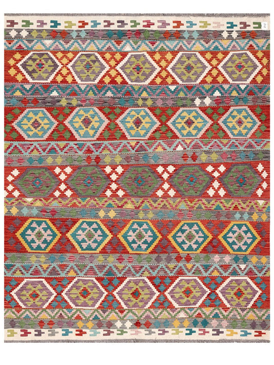 Maimana Afghanistan Kilim Rug - 248 x200 cm