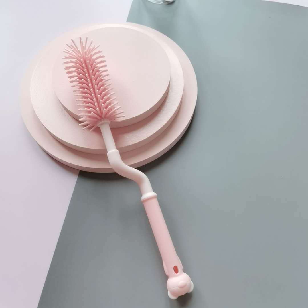 BabyWillow 360° Rotating Silicone Baby Bottle Brush - BPA-Free