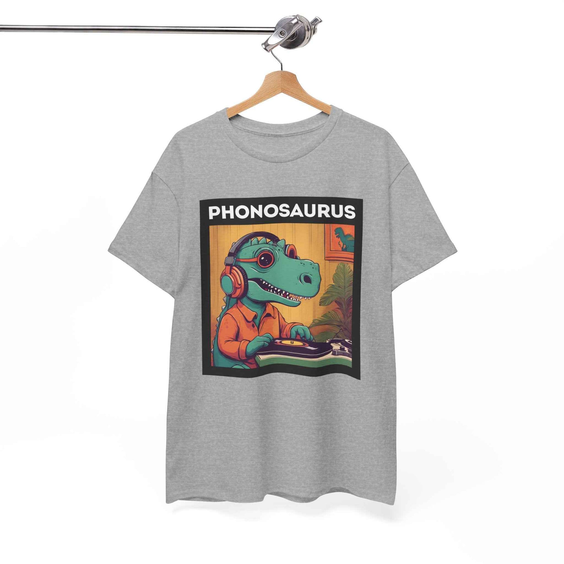 'Phonosaurus' Men's Vinyl T-Shirt