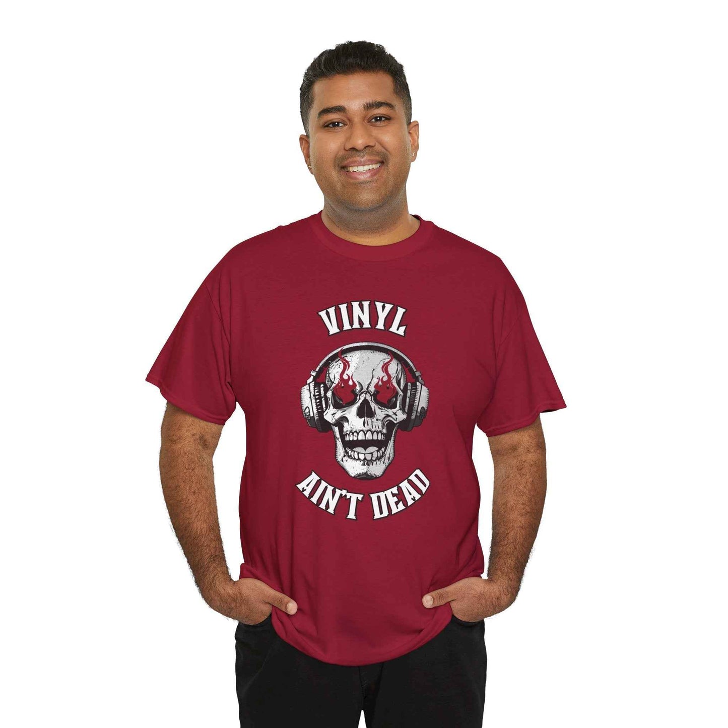 'Vinyl Ain't Dead' Skull Men's T-Shirt